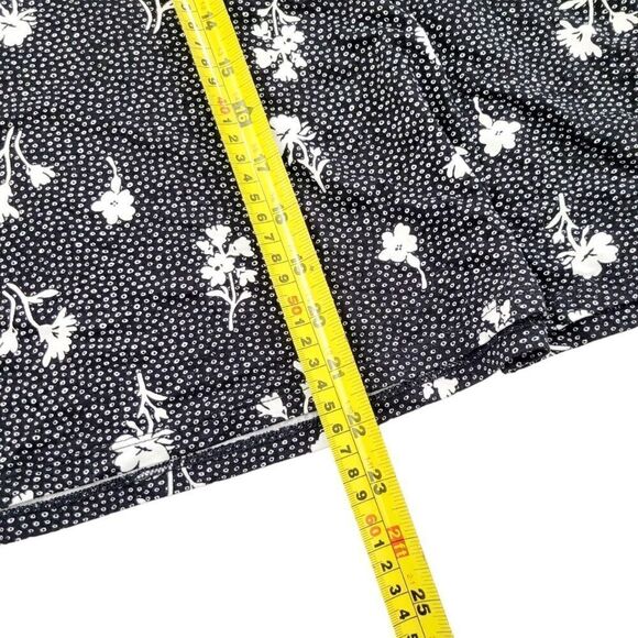2/$20 Y2K Suzy Shier Black & White Floral Pattern Dress Skirt Size: Large - Picture 7 of 8
